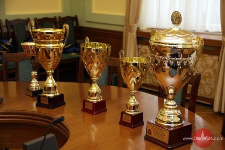 Strażacy-sportowcy u wojewody