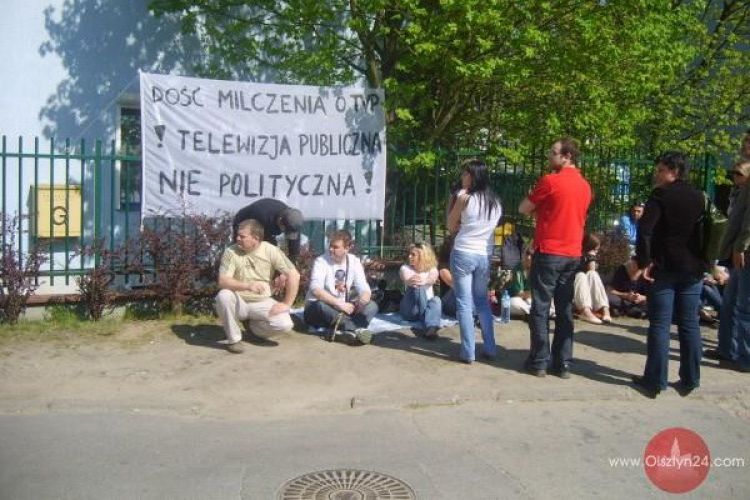 Protest dziennikarzy TVP