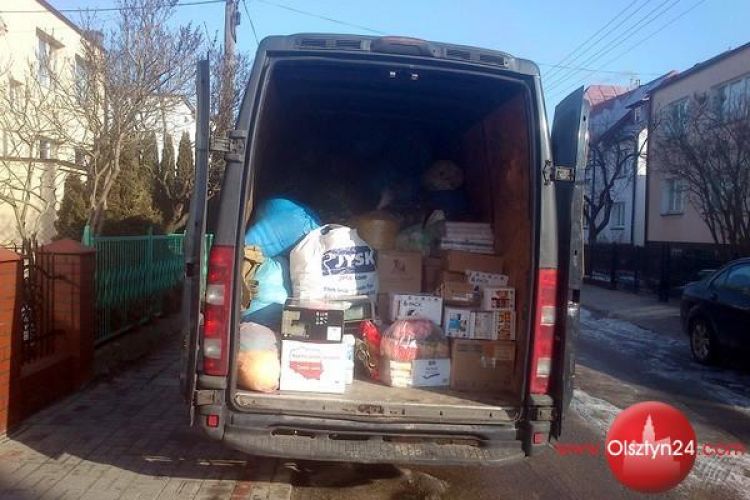 Warmińsko-mazurska pomoc dla Majdanu dojechała do Warszawy