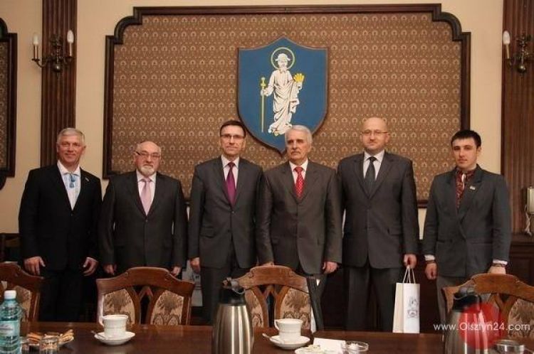 Delegacja władz Łucka z wizytą w olsztyńskim ratuszu