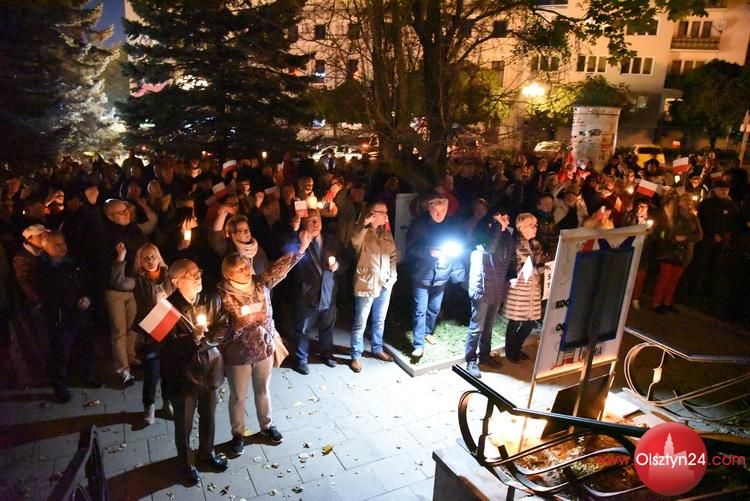 Olsztynianie manifestowali w obronie niezależności sądów