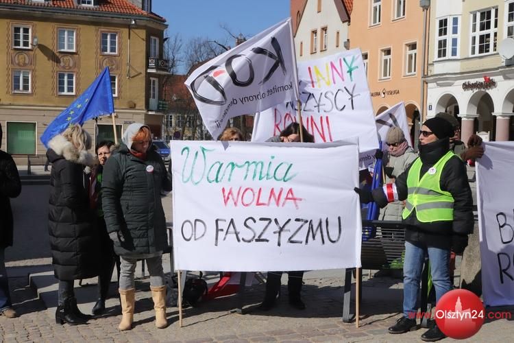 Olsztynianie demonstrowali przeciwko rasizmowi i faszyzmowi
