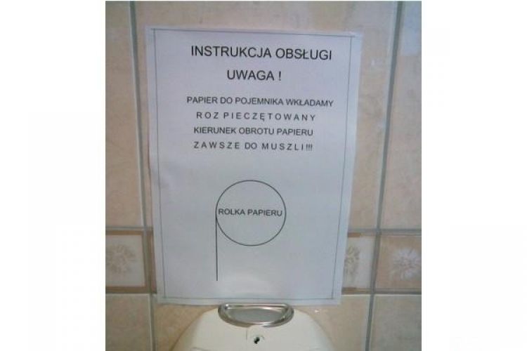Instrukcja obsługi papieru toaletowego