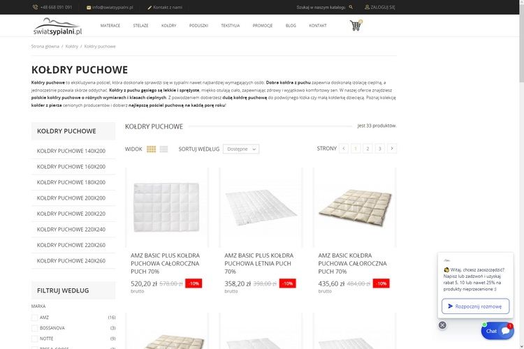Kołdry puchowe - porady dotyczące wyboru