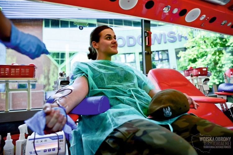 Terytorialsi zachęcali do honorowego oddawania krwi