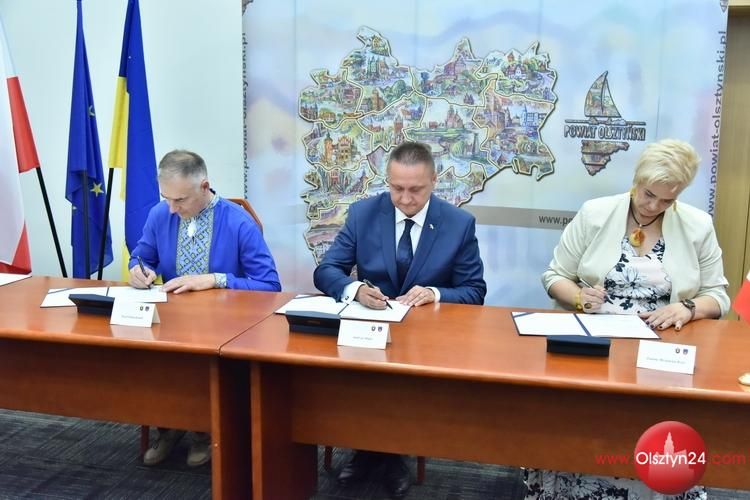 Rejon Rówieński nowym partnerem Powiatu Olsztyńskiego
