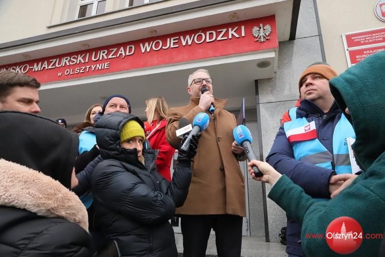 Rolnicy zablokowali centrum Olsztyna