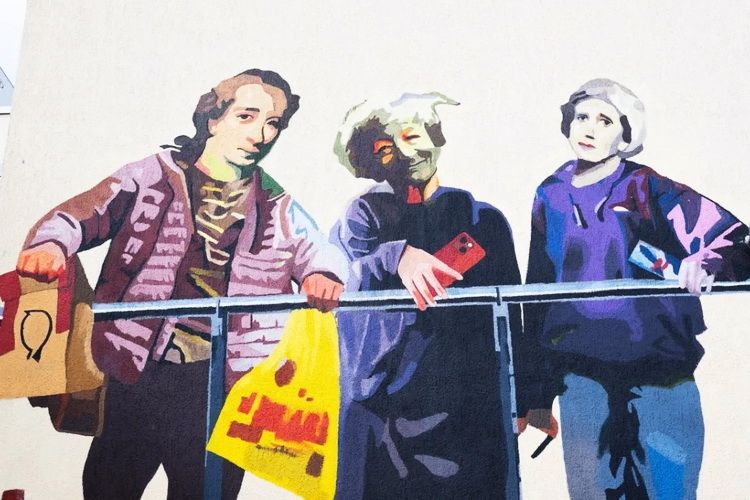Nowy mural w Kortowie. Honoruje pisarzy i myślicieli