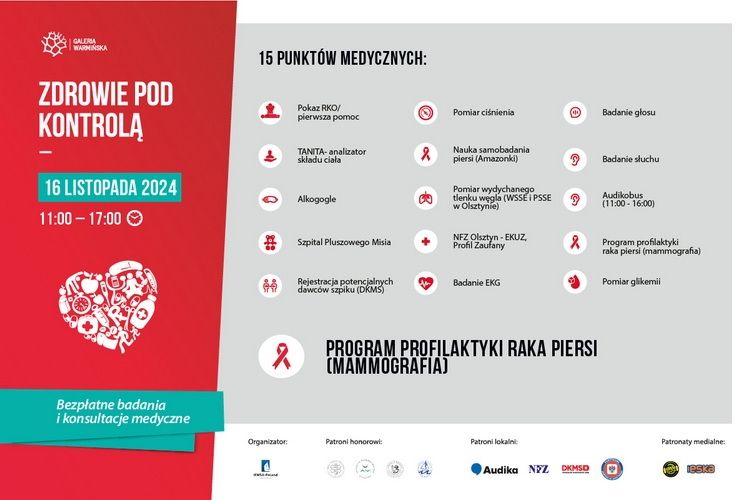 Zadbaj o zdrowie w Galerii Warmińskiej!