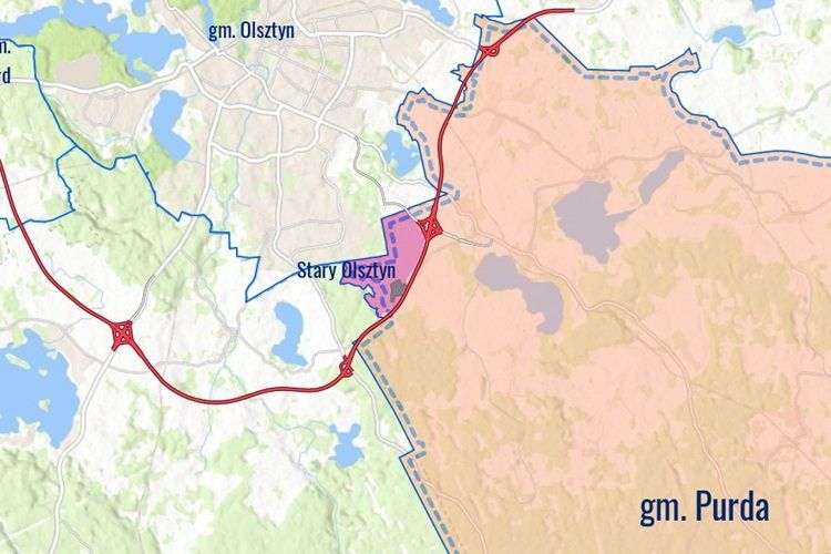 Prezydent chce zmiany południowych granic Olsztyna. Radni zaskoczeni