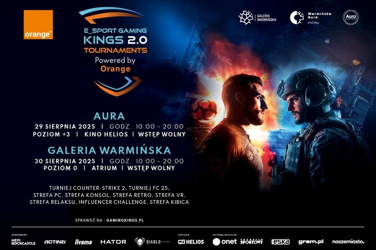 E-sportowe emocje po raz kolejny w Olsztynie! Ruszyła 2. edycja wielkiego turnieju E-Sport Gaming Kings Tournaments Powered by Orange