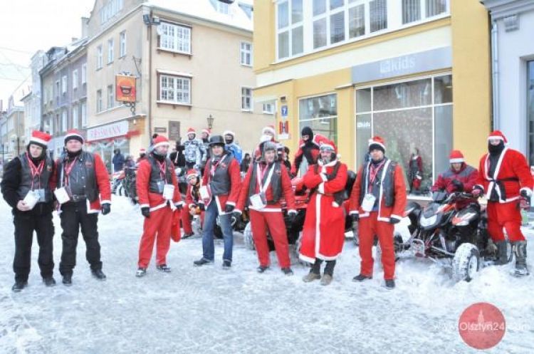 Mikołaje na motorach kwestowali na rzecz Szpitala Dziecięcego