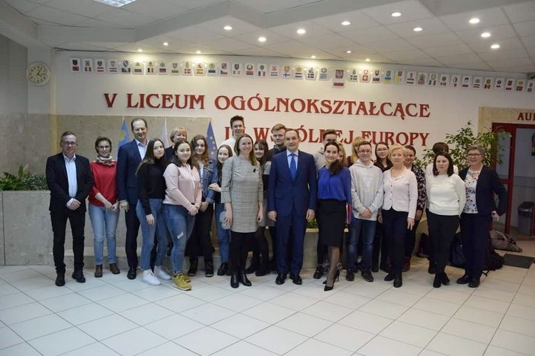 Wizyta ambasadora Francji w V LO