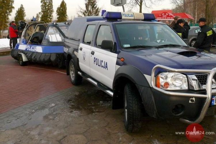 Poduszkowiec już w rękach policjantów