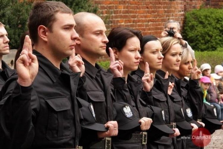 Ślubowanie nowych funkcjonariuszy