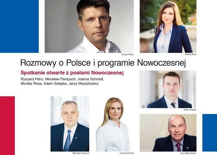 Lider i posłowie .Nowoczesnej spotkają się w piątek z mieszkańcami Olsztyna