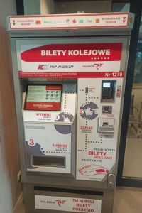 Na stacji Olsztyn Zachodni stanął biletomat