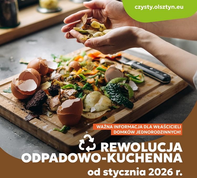 Nowe zasady segregacji odpadów kuchennych od przyszłego roku w Olsztynie