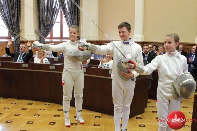 Szabliści Hajduczka wyróżnieni przez Radę Miasta Olsztyna