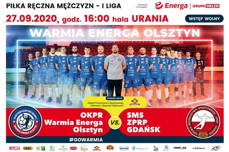 W niedzielę Warmia Energa Olsztyn zainauguruje sezon 2020/2021 