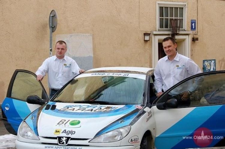 Krzysztof Bubik i Radosław Korzeniewski po Rajdzie Warszawskim