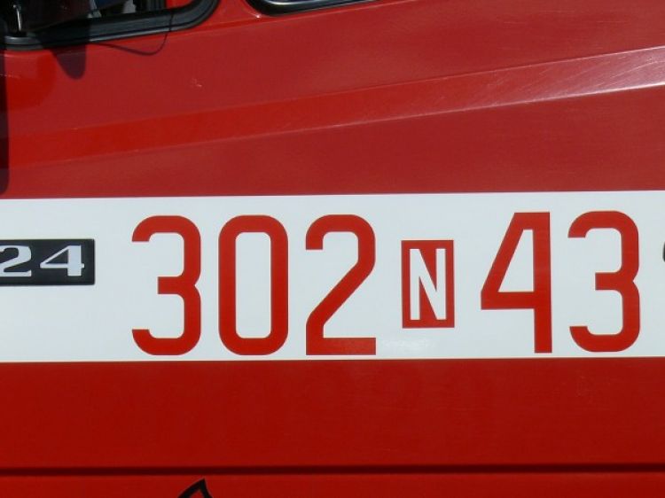 Pożar w gimnazjum w Wielbarku