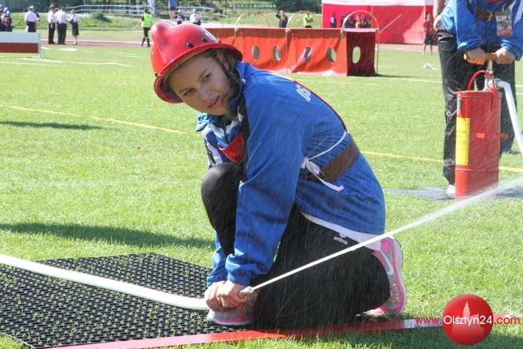 Młodzi strażacy - ochotnicy rywalizują w Olsztynie