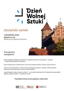 Dzień Wolnej Sztuki już w sobotę. Muzeum Warmii i Mazur zaprasza do olsztyńskiego zamku
