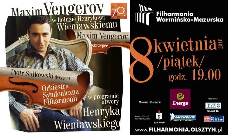 Maxim Vengerov w Filharmonii Warmińsko-Mazurskiej