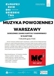 „Muzyka Powojennej Warszawy” – koncert w ramach Europejskich Dni Dziedzictwa już w sobotę